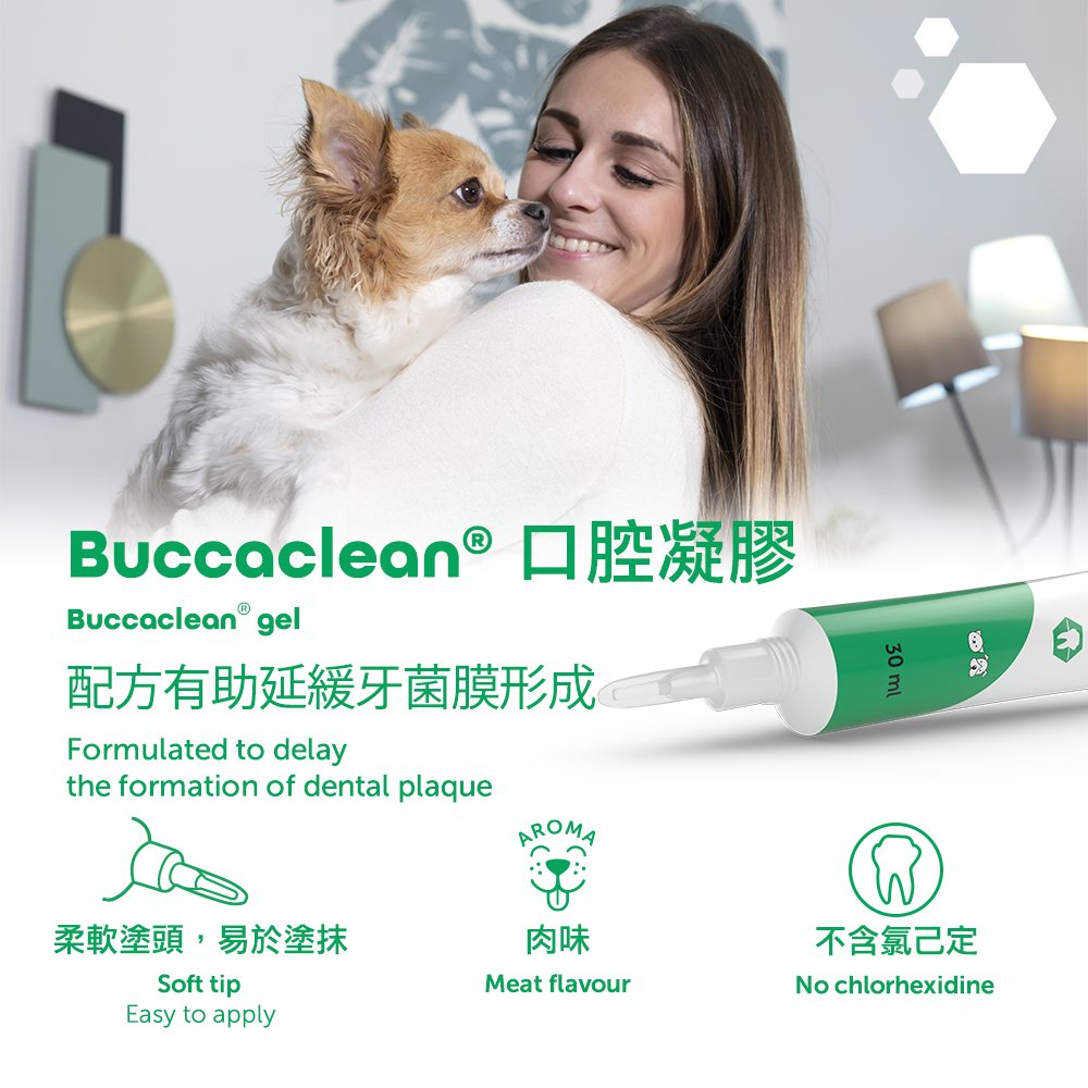 Buccaclean dental gel 30 ml with applicator tip